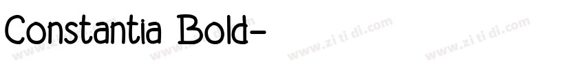 Constantia Bold字体转换